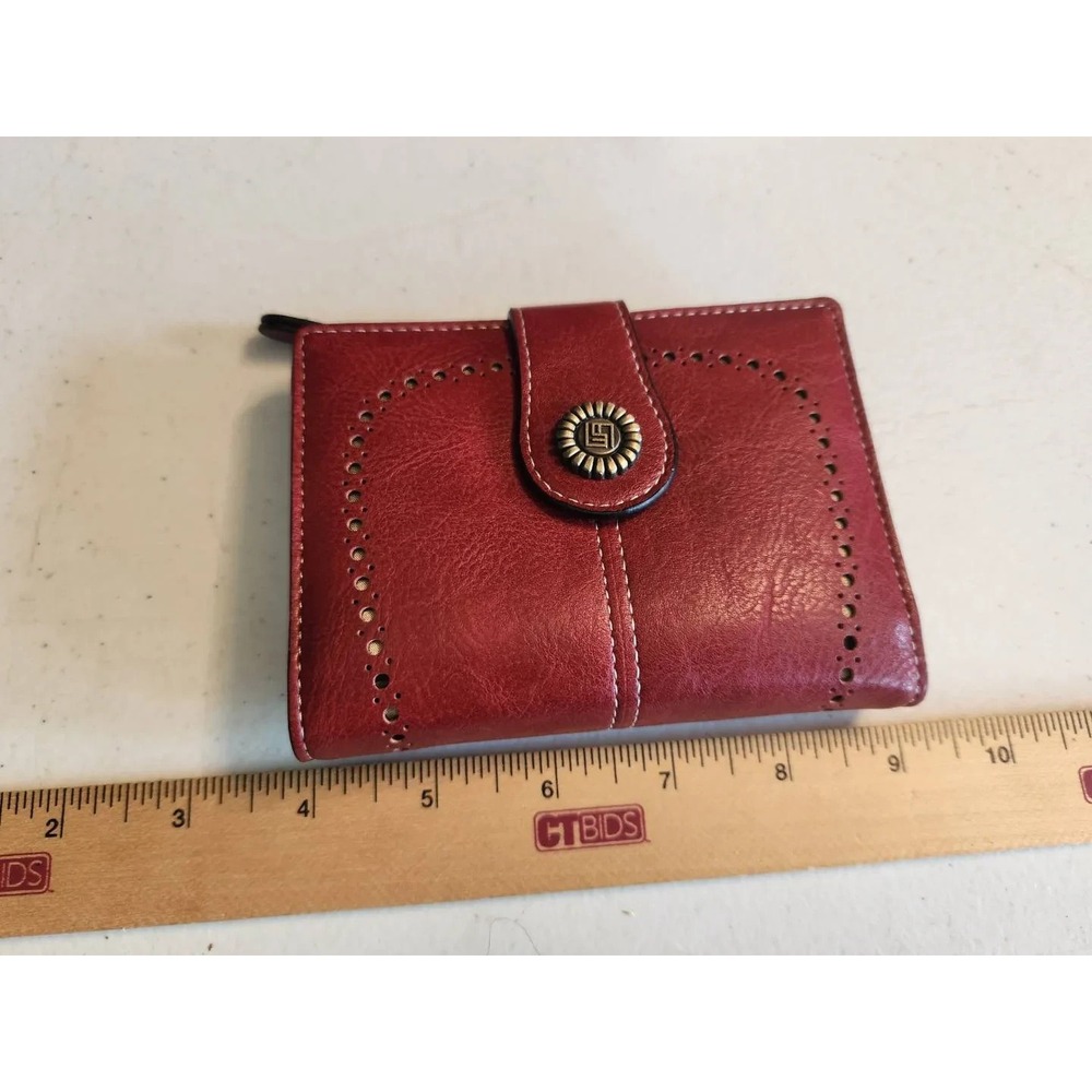 Amazon RFID Small Red Leather Wallet